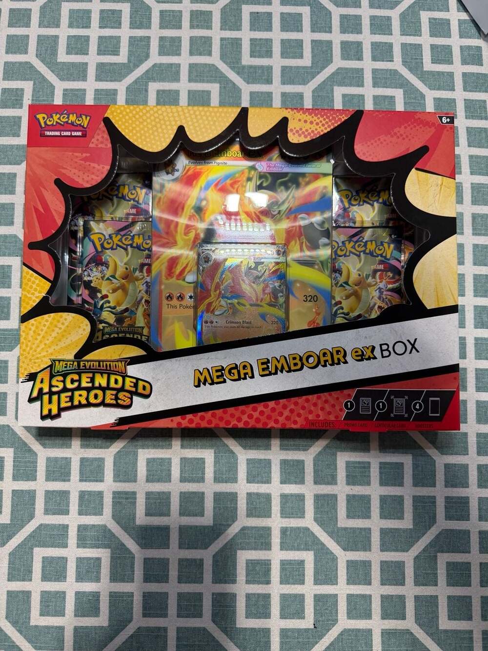 Pokémon TCG: Mega Evolution Ascended Heroes Mega Emboar ex Box - Picture 6 of 6